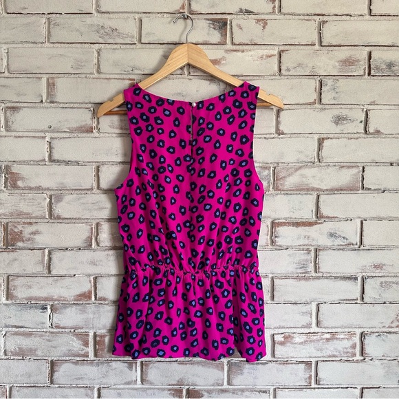 Lilly Pulitzer Pink Leopard Prink Silk Dune Tank Top Size medium - Picture 4 of 6